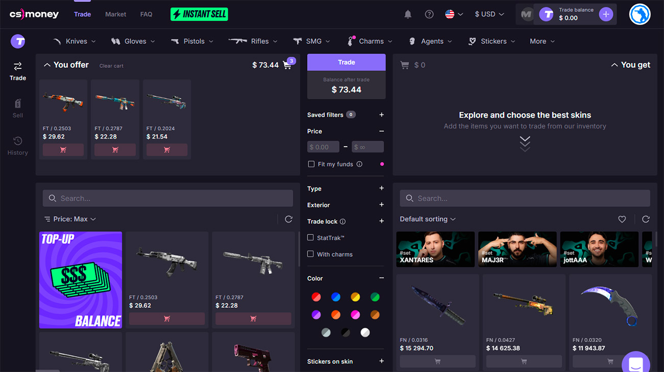 CS.MONEY — Classic CS2 Exchange (Operating since 2016)