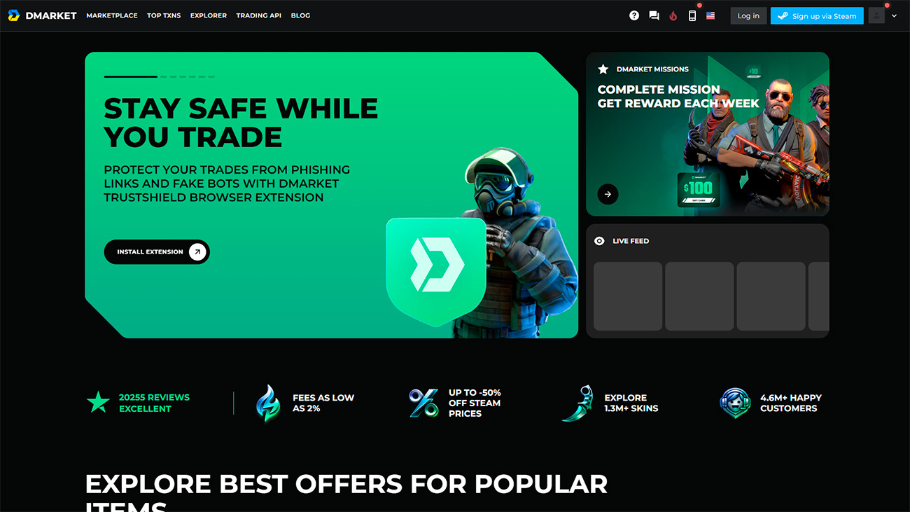 DMarket — Operating since 2017