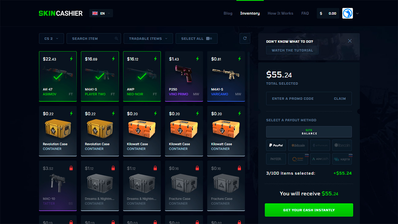 SkinCashier — Multi-Currency Operations (Operating since 2020)