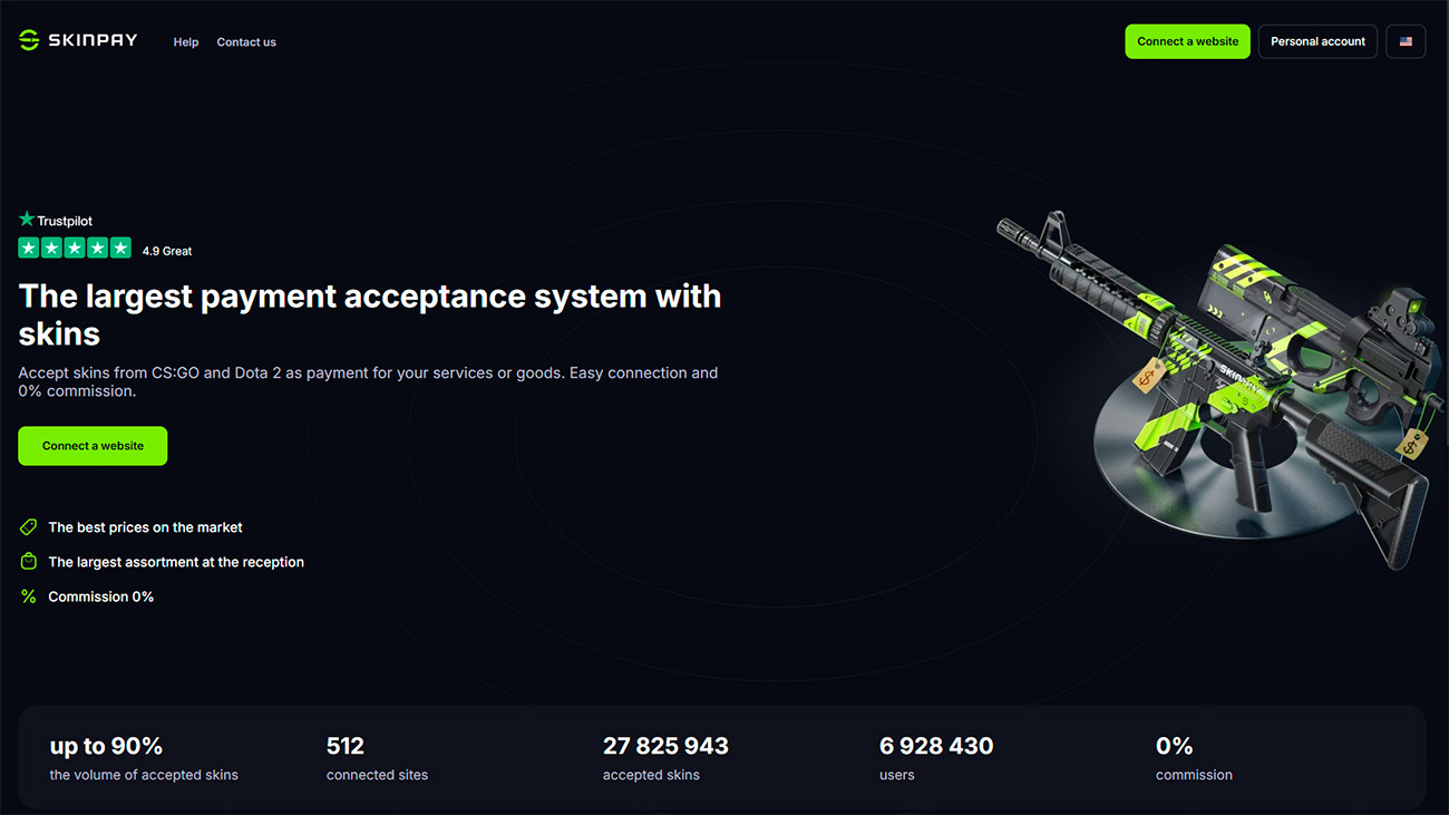 SKINPAY — Operating since 2016