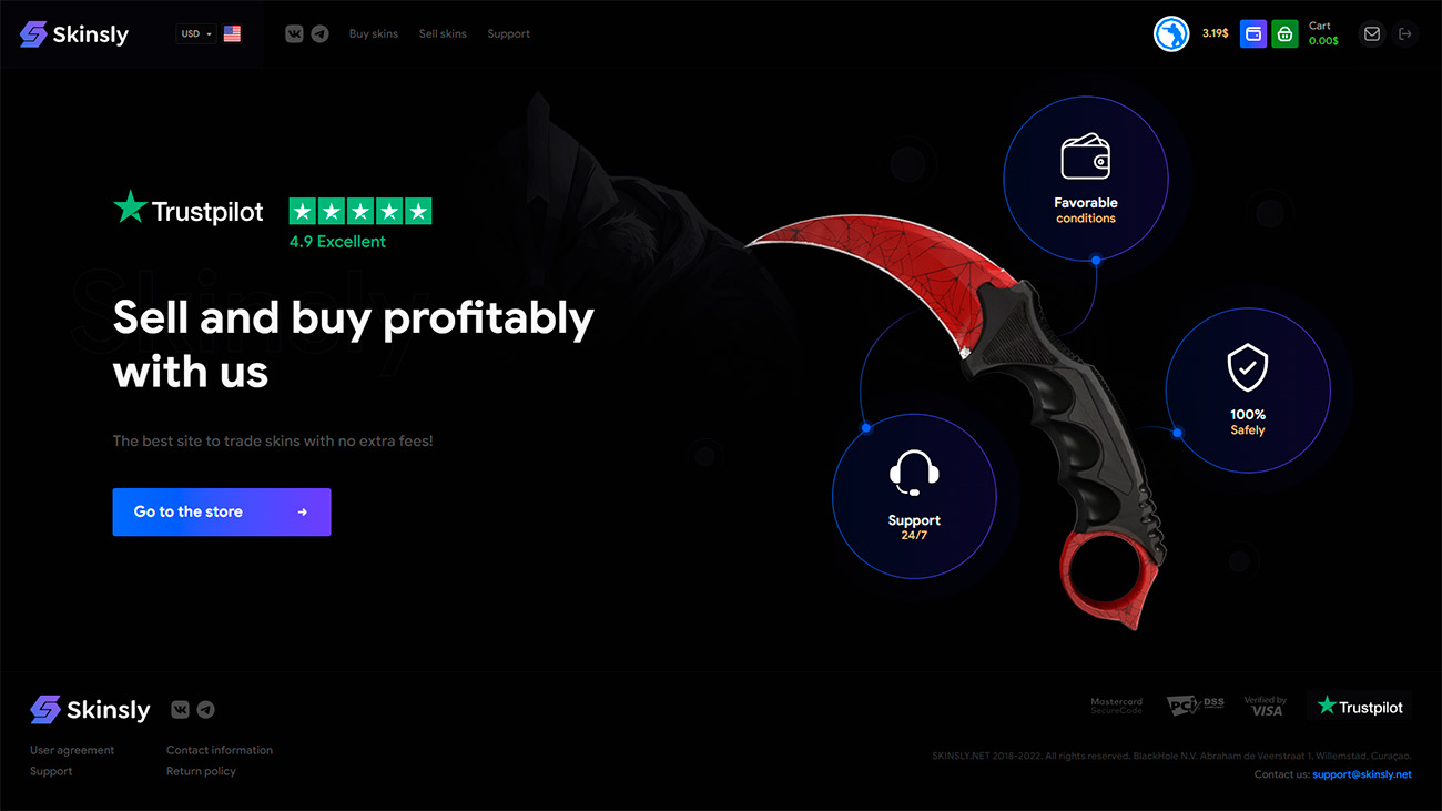 Skinsly — Operating since 2018