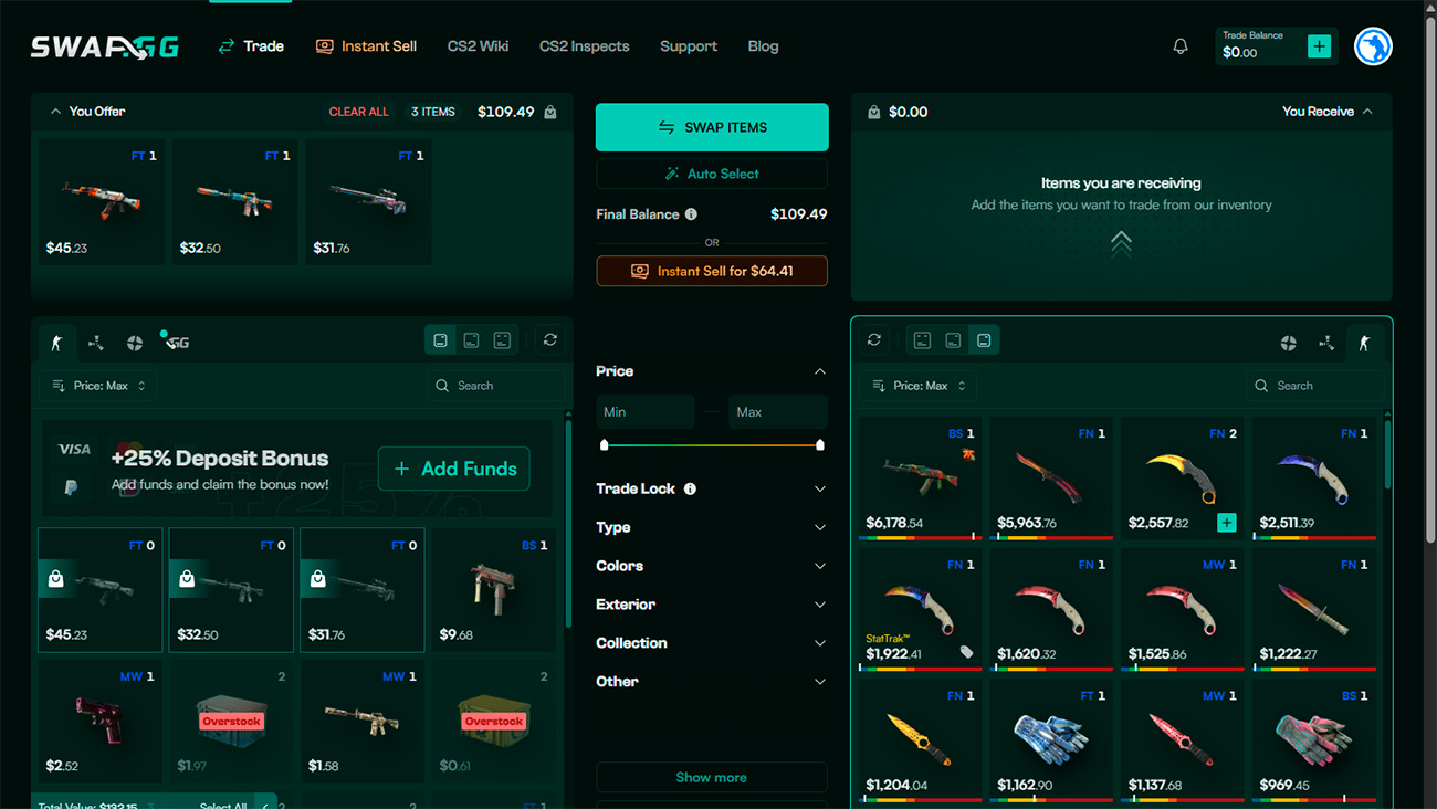 SWAP.GG — Multi-Game Exchange with Withdrawal (Operating since 2016)